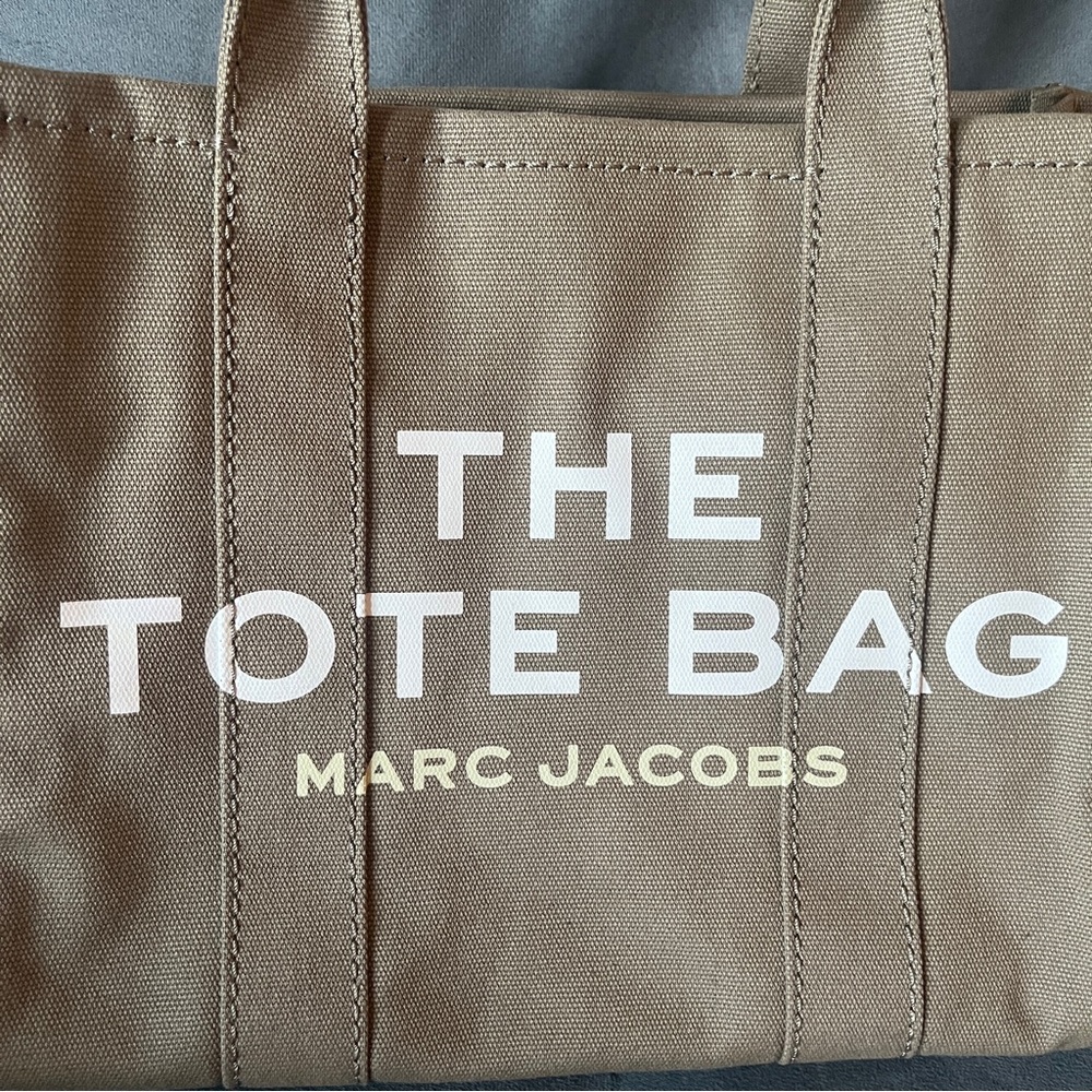 Marc Jacobs The Tote Bag Canvas Medium Slate Green - Picture 3 of 17